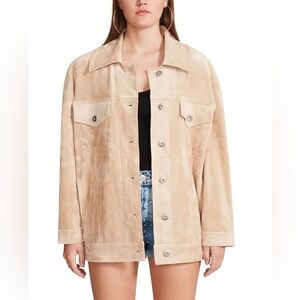 NWOT Faux Suede Over You Jacket. Size M